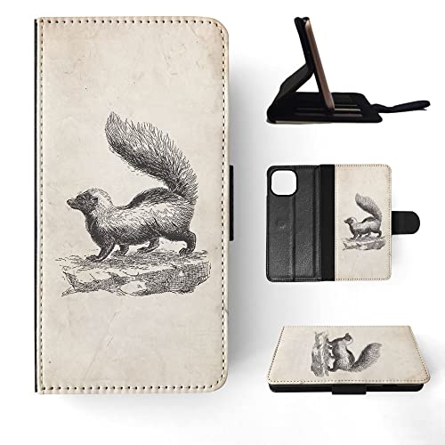 Skunk FLIP Wallet Phone CASE Cover for Apple iPhone 14