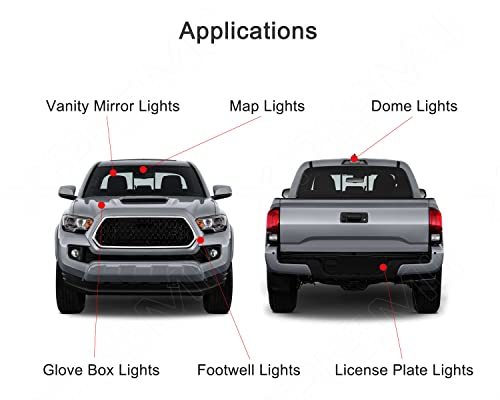 Kit LED Interior Blanco 6000K 12 Piezas para Dodge Ram miniatura 3