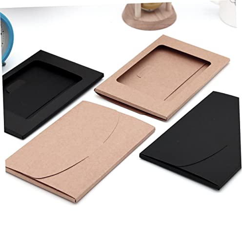 Amosfun 20 Pçs Notecard Saudações Com Mangas De Suporte Notas Delicadas Negócios Pequenos Itens De C