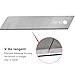 HIEMTE Tools 20Pcs 25mm Utility Knife Replacement Blades Snap off 60 Degree，Blades for Utility Knife and 25mm Box Cutter - Razor Sharp SK4 Steel