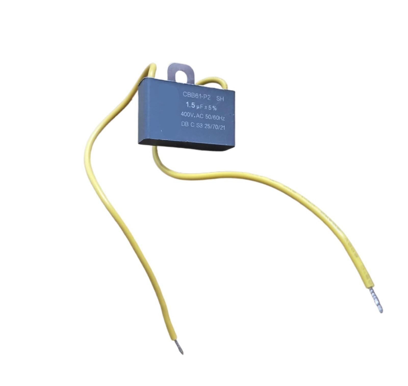 Condensador de funcionamiento del motor CBB61 de 1,5 uF y 400 V for ventilador de techo, salida de CA, 400 V CA, 1,5 mf y 1,5 mfd(2PCS 1.5UF400V)