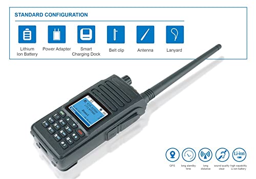 Pofung Dm-1702 Dmr Radio Dual Band Dual Time Slot Tier 1&2 Dmr Digital/Analog Walkie Talkie For Adults,With Programming Cable #TOP2