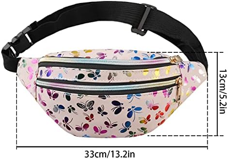 Bum Waist Bag for Women, Fashion Waist Pack Kids Bumbag Fanny Festival Pack for Ladies Travel Party Sports Running Hiking, Pink
