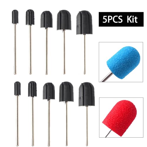 Capuchons et coupe-mandrin pour Manucure Rainbow-5PC à utiliser pour votre routine à la maison