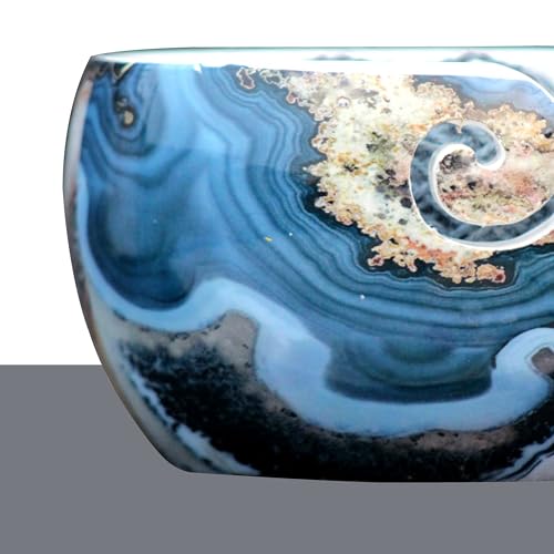 Image of Ceramic Yarn Bowl Holder, 7 x 4 Inches Knitting Yarn Bowls with Holes Crochet Bowl Holder Handmade Yarn Storage Bowl for Knitting Crocheting Accessories. (SK-Bowl)