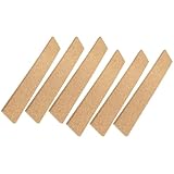 Sewroro 6 Stück Selbstklebende Korkstreifen 30X5cm Natur für Pinnwände Rahmenlose Memoboard Streifen für Büro Zuhause Restaurant Strukturierte Oberfläche Vielseitige Wanddekoration
