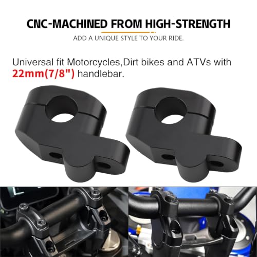 Risers de guidon 25mm contre le mal de dos en Dirtbike et ATV - 6