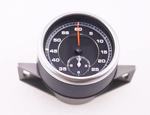 Asvegen Sport Chrono Stopwatch Mounted Dashboard For Porsche 718 2016-2021, Black #TOP3