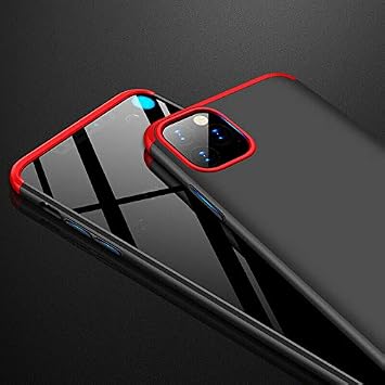 Microsonic Apple iPhone 11 Pro (5.8'') için Kılıf Double Dip 360 Protective Siyah Kırmızı [iPhone 11 Pro ile Uyumlu Kılıf - Kırmızı]