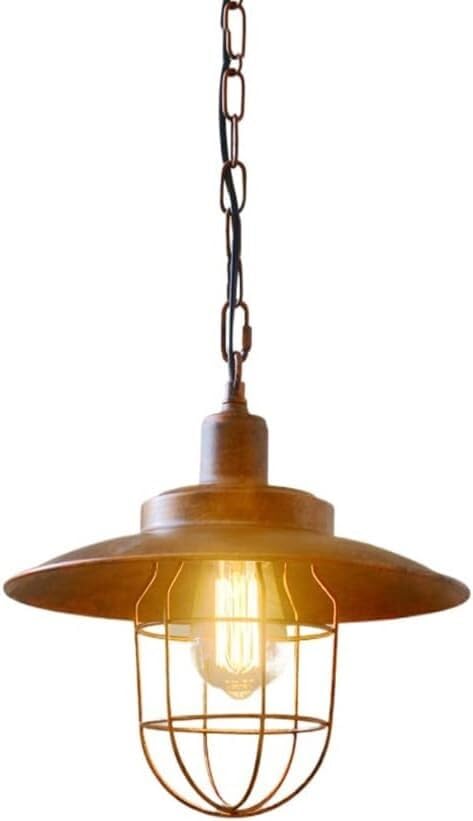 Lámpara de techo vintage industrial para renovar cocinas oscuras con luz rústica abierta