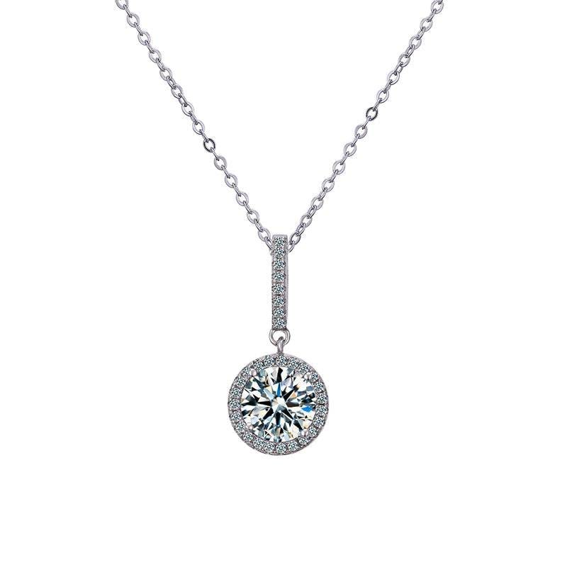 Collier argent 925 anti-ternissement avec rubis pour mariée élégante