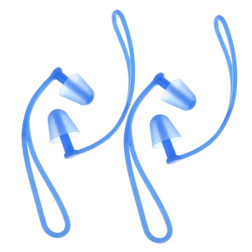 SEWOART Ergonomic Underwater Earplugs 2 Pairs Waterproof Swim Ear Plugs for Boys and Girls Adults Silicone Earplug Cord Diving Ear Covers