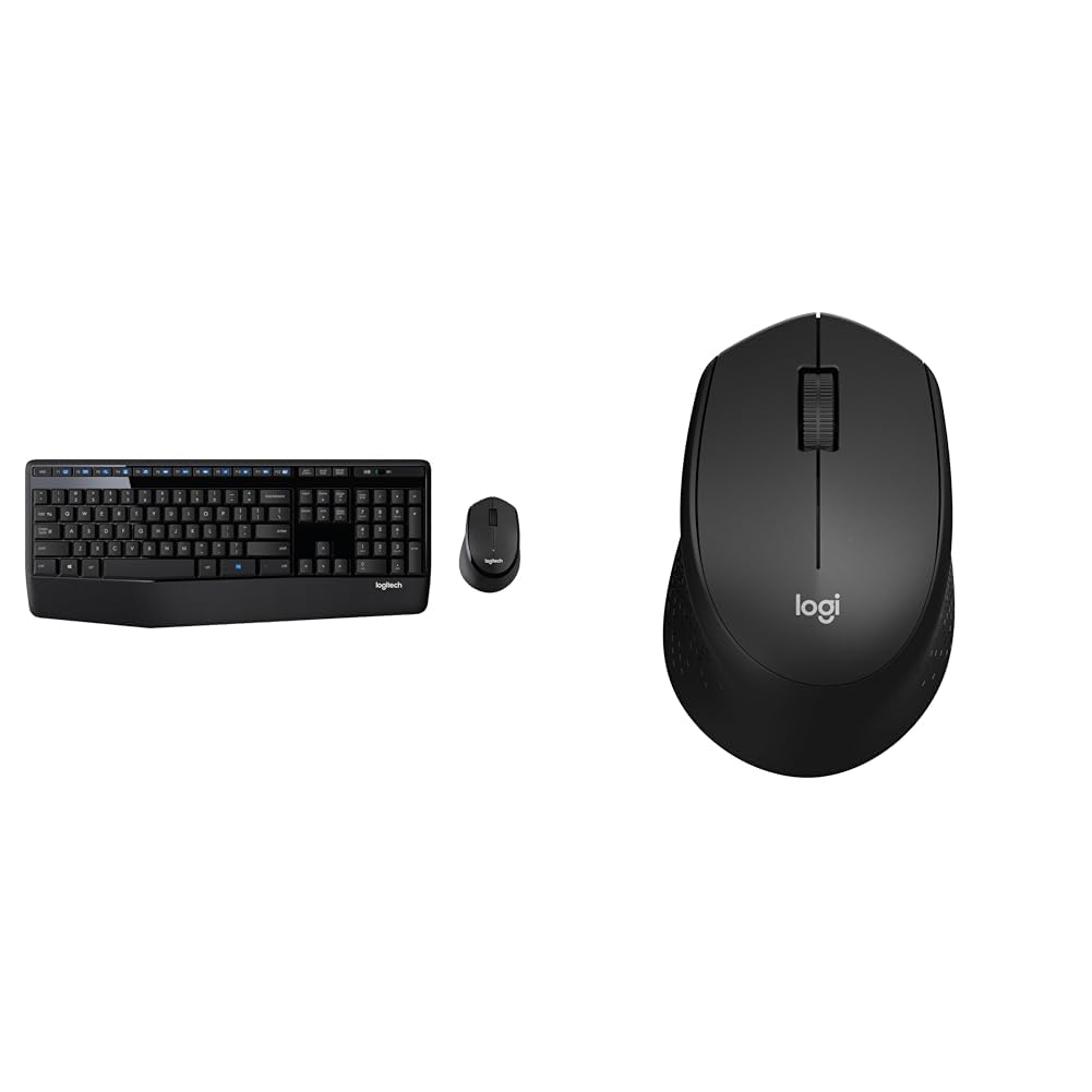 Logitech MK345 Wireless Keyboard and Mouse Set Full-Sized Keyboard with Palm Rest and Comfortable Ri (B0BPRH1P91) Amazon Price History, Amazon Price Tracker