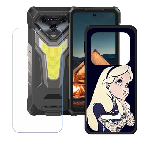 CongJiaLingXi�P�[�X �K�p���� Ulefone Armor 34 Pro+ (6.95") + �����K���X�X�N���[���ی�t�B���� �A���ȃ\�t�g�V���R���P�[�X�ی�TPU�J�o�[�̃P�[�X�J�o�[ - WZ1