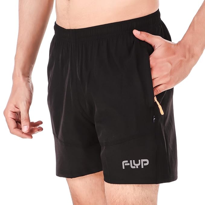 Flyp UltraDry Men’s Sports Shorts with Zipper Pockets for Gym, Jogging, Running, Training – Shop Now!