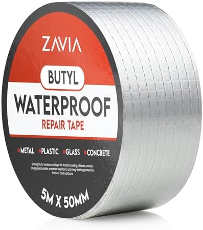 ZAVIA Butyl Tape Waterproof 5M X50mm | Leak Repair Tape Roof Seal...