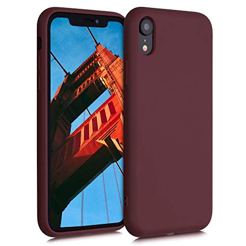 Ya en manzanajugosa.com: kalibri Carcasa Compatible con Apple iPhone XR - Funda de TPU y Trigo Natural ecológico - Rojo Vino