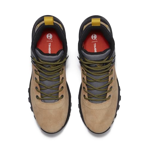 Timberland Timberland Men's Mt. Maddsen Peak Mid Lace-Up Waterproof Hiking Boot, Medium Beige Suede, 12 Medium