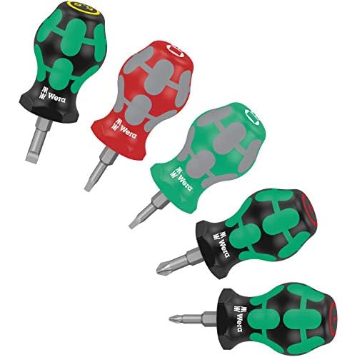 Wera '05008872001 Set 3 Stubby Schraubendreher-Satz, 5-teilig