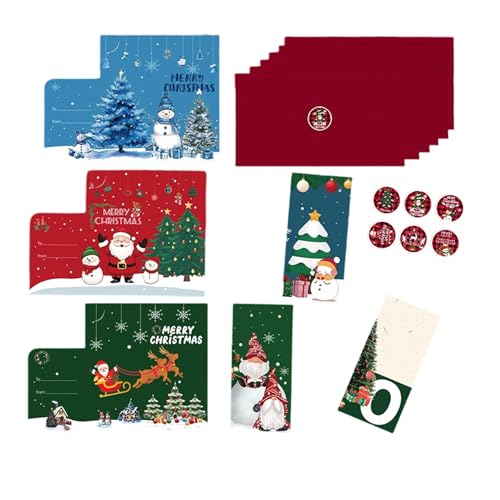 クリエイティブホリデーグリーティングカード封筒付きクリスマスカード旅行者オフィス用お祝い行事クリスマスカード