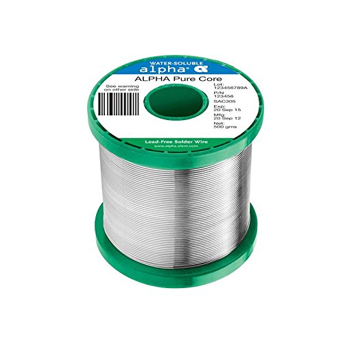 Pure Core WaterSoluble Flux Solder Wire, P3.032", Sn63Pb37, 1lb Spool