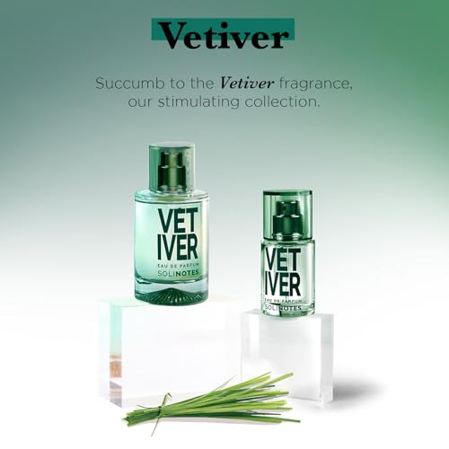 Image of Solinotes Vetiver Eau de Parfum, Bergamot & Amberwood, Vegan, 1.7 Fl Oz