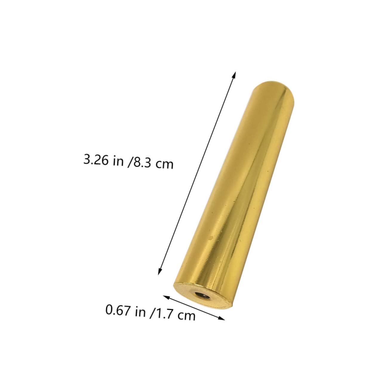 VANZACK 2 Pcs Durable Metal Guitar Slides Rust-Resistant Tone Bars for Slide Guitar Silver and Gold Finger Slider Accessories