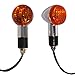 Kawasaki Vulcan 800, 1500, 1600 Chrome Motorcycle Round Mini Bullet Turn Signal Blinker Indicator Lights Pair