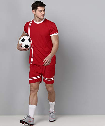 Image of Adults Mens Football Soccer Set of Jersey with Shorts