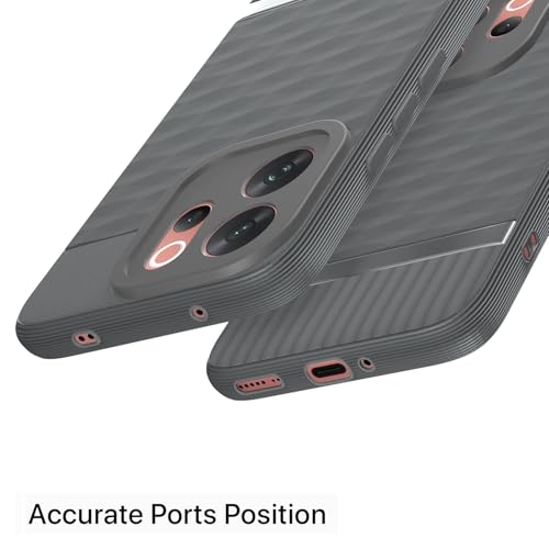 Image of Pikkme Back Cover for Vivo V70 5G Camera Protection 3D Hexa Cube Design Silicone Protective Bumper Case (Grey)
