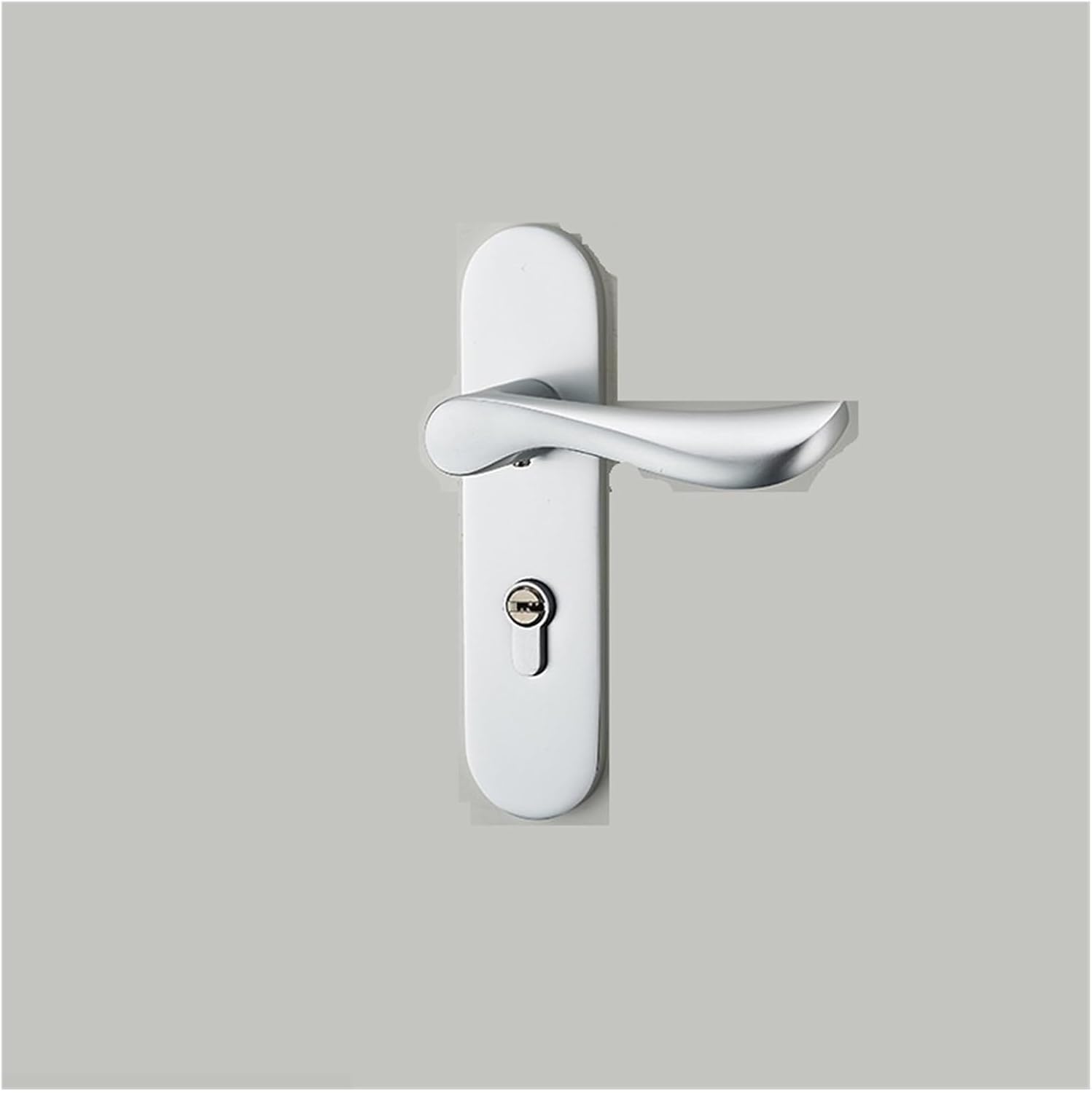Door Lock Indoor Bedroom Silent Room Door Lock Bathroom Solid Wood Door Handle Magnetic Suction Household Room Lock(D Yabai Silent 35-50mm Without Key)
