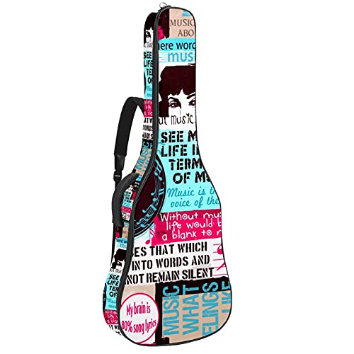 Sac à dos pour guitare acoustique 106 cm idéal studio enregistrement musique