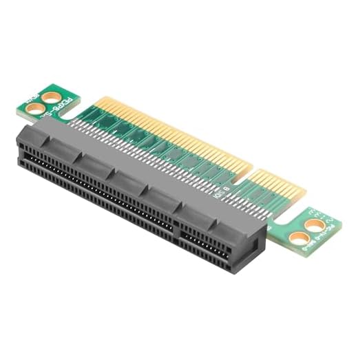 CERRXIAN PCI-E-Karte, PCI-E X1 Stecker auf Buchse Schnittstellen-Extender-Schutzkarte, PCI-E Express 1X-Steckplatz-Erweiterungs-Riser-Karte für 1U-Höhe Computerserver PCIe-Sockeladapter (PCI-E X4)