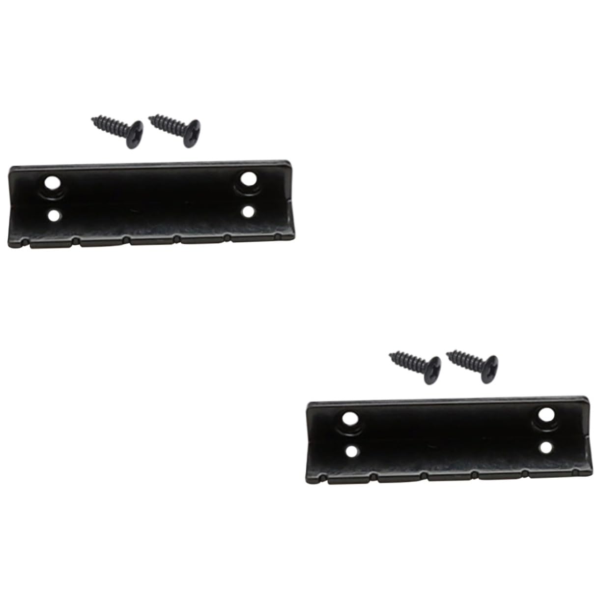 TOGEVAL 2 Sets Sturdy Guitar String Locking Nut Pre-slotted Metal Nut for 6-string Electric Guitar