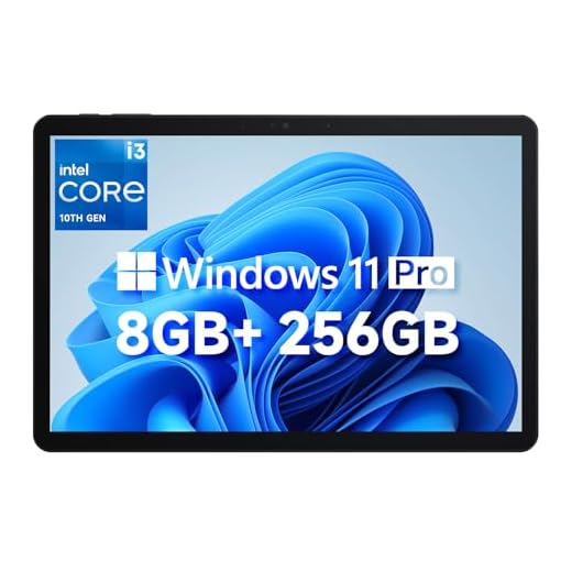 CHUWI Hi10 X2 Tablet Windows 11 de 10,1 polegadas, Intel Core i3 (até 3,9 GHz), 8 GB RAM 256 GB SSD, Windows Tablet PC, 4K Micro HDMI, WiFi 6, BT 5.3, USB 3.2, câmeras duplas, tipo C, com capa