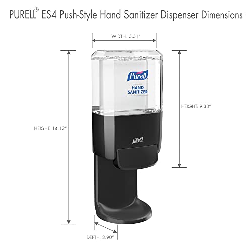 Image of Purell ES4 Manual Hand Sanitizer Dispenser, Graphite, 1200 mL - 5024-01