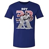 500 LEVEL Patrick Roy Shirt - Patrick Roy Montreal Throwback WHT (Royal Blue, Large)