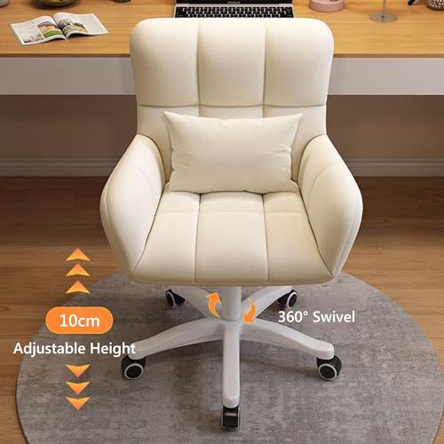 Chaise de bureau pivotante 360° ergonomique réglable avec roulettes accoudoirs et soutien lombaire - 4