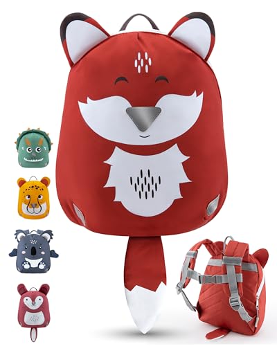 LAUBGOLD Kleiner Kindergartenrucksack Jungen | Kita Rucksack ab 1 Jahr | Kinderrucksack mit Brustgurt | Leichter Rucksack Kindergarten Jungen u. Mädchen | 3,6 Liter | Ideal für Kleinkind 1-3 Jahre