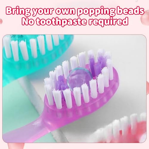 JOAASU 12 Packungen 5-in-1 Mini-Zahnbürste & Zahnseide & Zungenschaber & Zahnstocher Set, Mini-Zahnbürste 5-in-1-Werkzeug, Einweg-Zahnbürsten mit Zahnpasta, 4 Geschmacksrichtungen für Reisen – Bild 7