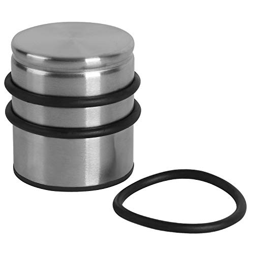 Kinjoek Door Stopper, Heavy Duty Stainless Steel Door Stop No Need To Drill, Surrounded With Protective Rubber Bands Anti-Slip Door Wedge For Office, Home, Garage, Laundry Door #TOP2