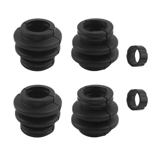 4PCS Brake Caliper Pins Bushing Kit Rubber Dust Resistant Brake Caliper Rebuild Kit Compatible with Toyota Cadillac Jeep Lexus Brakes Calipers Slide Pin Kits Car Accessories