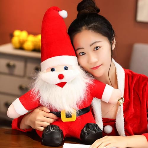 Image of Tickles Cute Santa Claus Soft Stuffed Plush Toy for Kids Boys & Girl Christmas Day Gift (Color: Red Size: 45 cm)