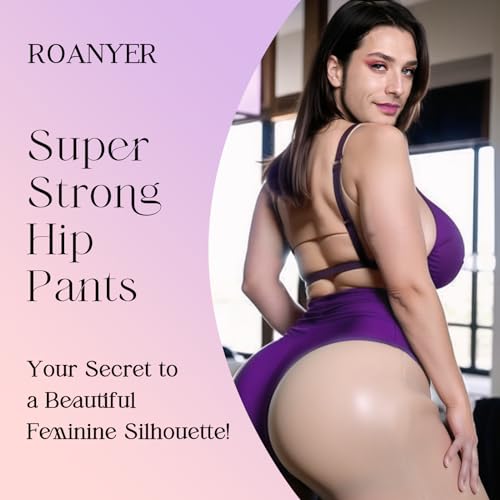 Image of ROANYER Fake Vagina Pants, Artificial Sissy Pussy Panty, Silicone Hip Enhancer and Butt Lifter for Crossdressers Transgender