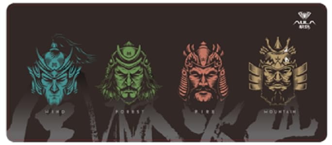 AULA MP-WFFM Extended Mpad Mouse Mat 700x300x2mm Gaming Mouse Pad | Non-Slip Rubber Base | Waterproof Surface & Premium Textured | Compitable with Laser and Optical Mouse (Black)