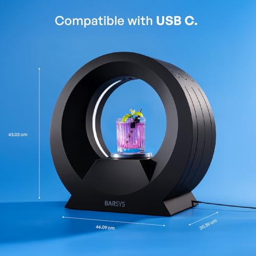 Barsys 360 Cocktail Maker Machine (Black) : Smart Margarita Machine & Home Bartender Drink Maker for Cocktails, Mixed Drinks, and Mocktails