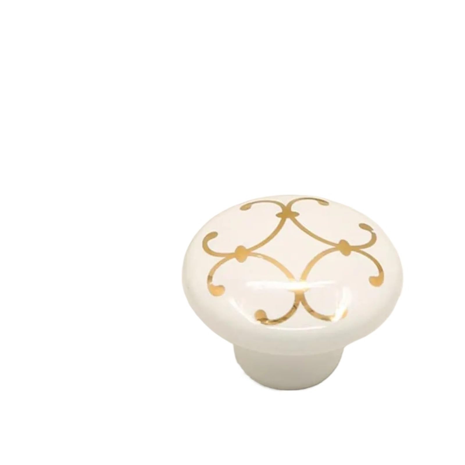 WLIHDB 5Pairs Retro Single Hole Ceramic Cabinet Knob Vintage Door Pull Handles Round Drawer Knobs for Chest of Drawer(Color4)
