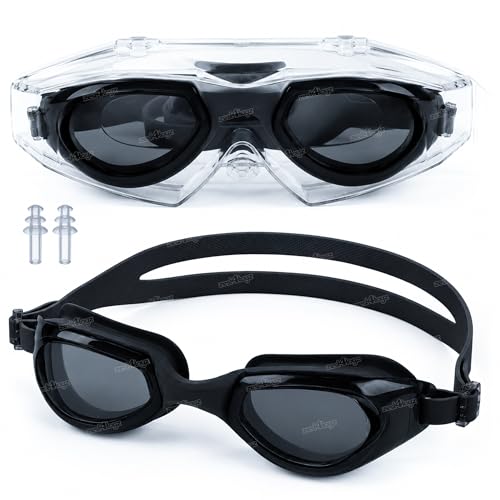 Image of Zest 4 Toyz Swimming Goggles for Kids and Adults with Adjustable Strap Anti-Fog UV Protection Lens Air Tight Comfortable Silicone Frame for Swimming Pool - Black