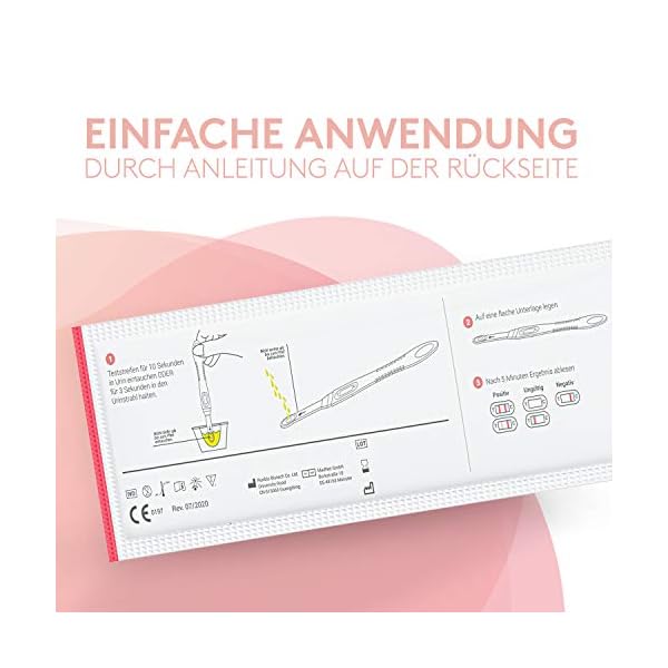 MediVinius® - 3 Schwangerschaftstests - mit 99,9% sicherem Ergebnis - 25 mIU Pregnancy Tests für schnelle Klarheit – Bild 7