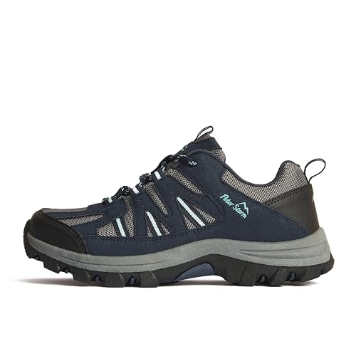 Peter Storm Women's Buxton Vent Walking Shoes with High Traction Rubber Sole & Speed Lacing, Breathable, Lightweight, Durable, Vegan Friendly, Outdoors, Hiking & Trekking Footwear, Navy, UK5